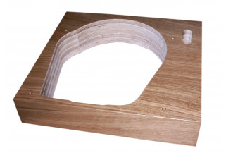 Plinth for turntable Garrard 401 for 9 inches sme, mini, oak